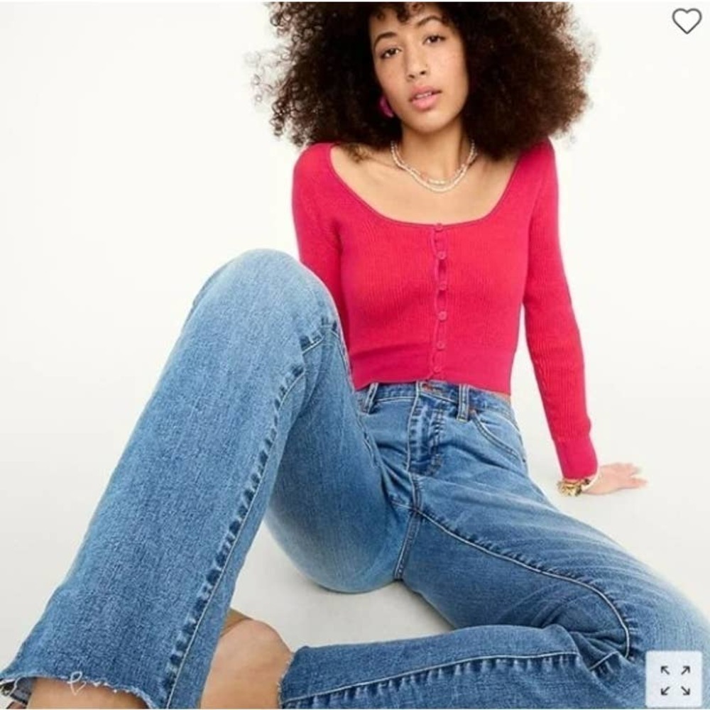 J. Crew 9" Vintage Slim-Straight Jeans in Blue Vista Wash Denim BH765 Sz 34 - Picture 2 of 16